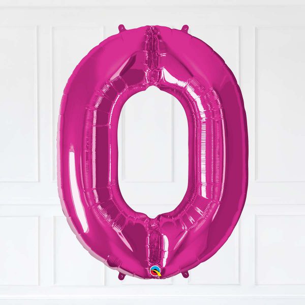 18 Magenta Trio Star Birthday Balloon Numbers - Image 13