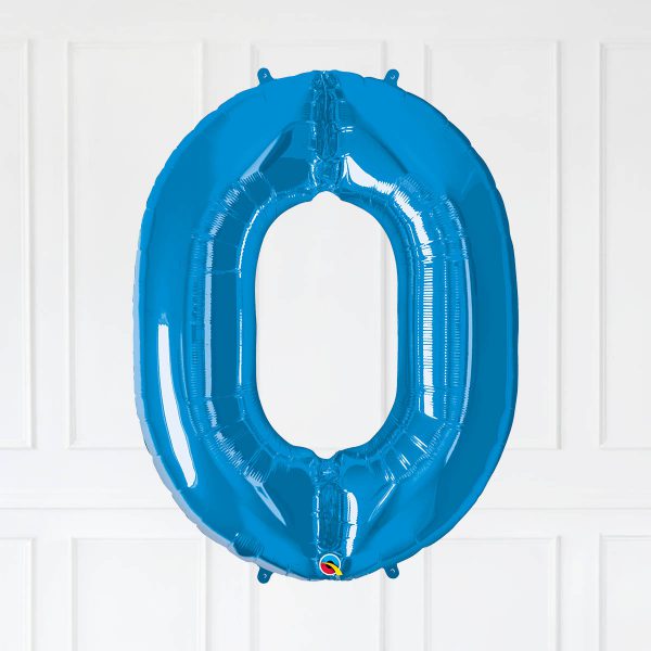 Number 40 Sapphire Blue Star Blue Gold Bubble Happy Birthday - Image 14