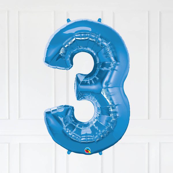 Number 40 Sapphire Blue Star Blue Gold Bubble Happy Birthday - Image 7