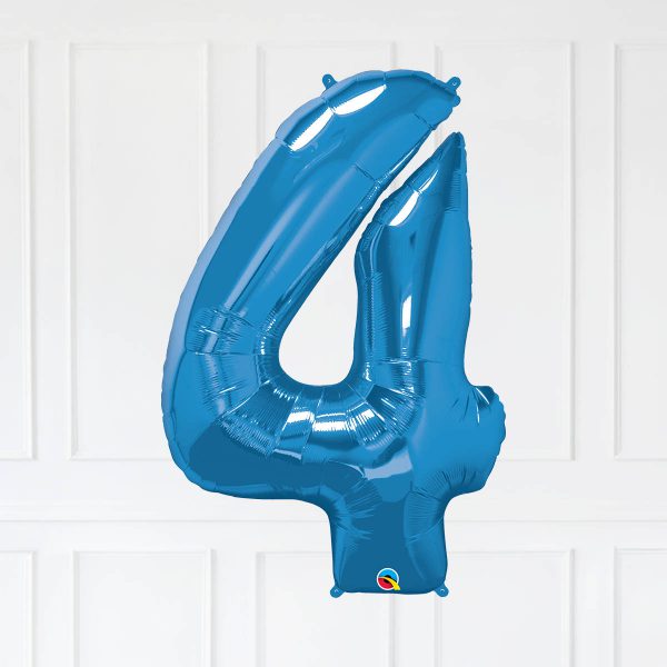 Number 40 Sapphire Blue Star Blue Gold Bubble Happy Birthday - Image 8