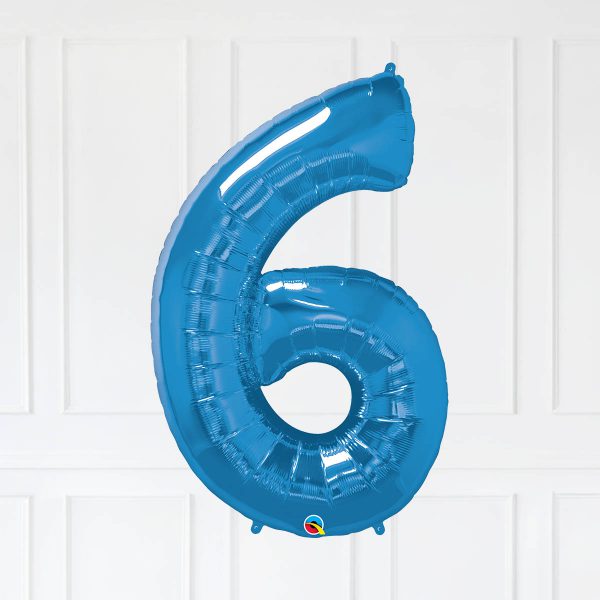 Number 40 Sapphire Blue Star Blue Gold Bubble Happy Birthday - Image 10