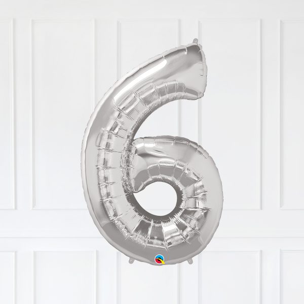 Number 6 Silver Trio Star Bubble Galaxy Blue - Image 10