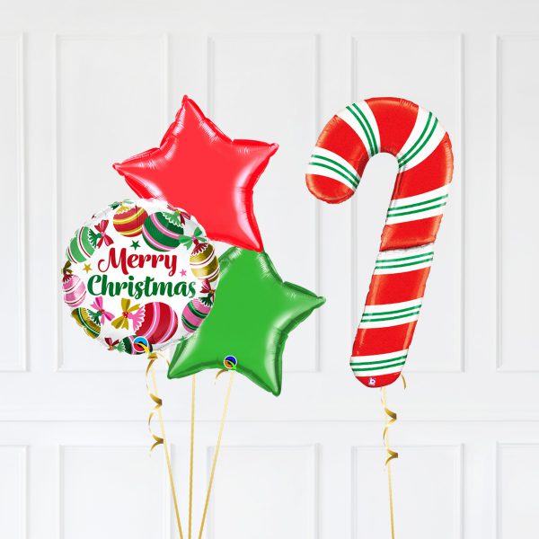 Candy Cane TrioStarBubble Merry Christmas Red Green - Image 2