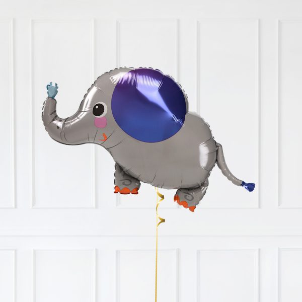 Elephant Star Purple Orange Bubble Birthday Safari - Image 4