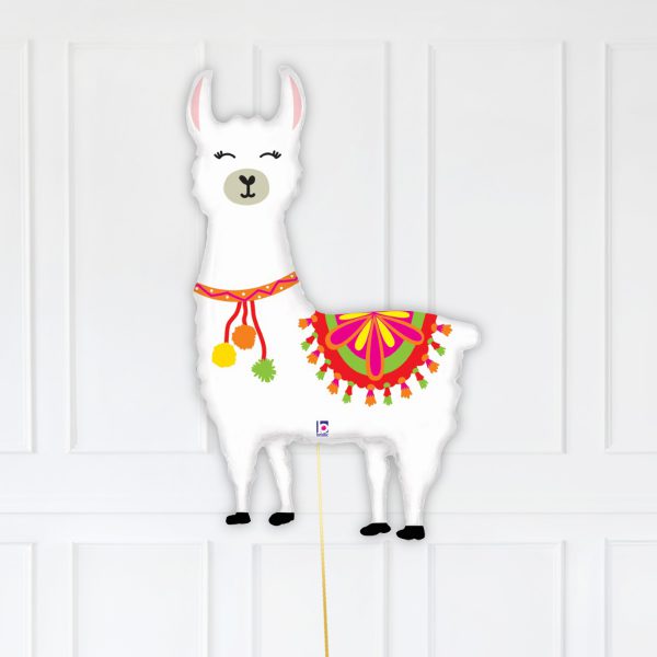 Llama Star Bubble Birthday Balloons - Image 3