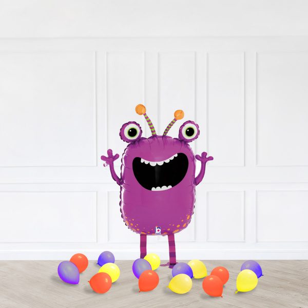 Monster Walker Star Fucsia Green Bubble HappyBirthday Fireworks - Image 3