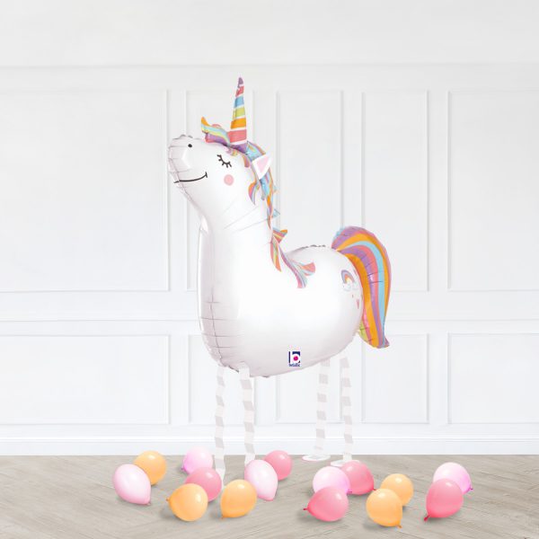 Unicorn Walker TrioStarBubble Blue HappyBirthday Rose - Image 3
