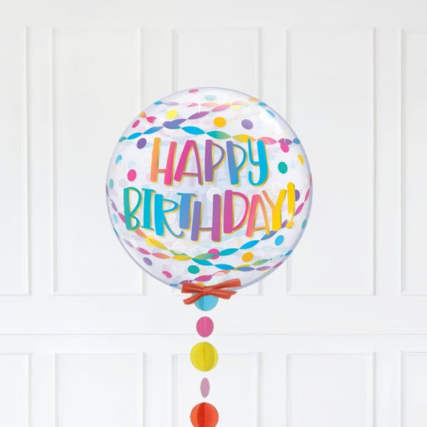 BUBBLE 22″ BIRTHDAY CONFETTI STREAMERS - Image 2