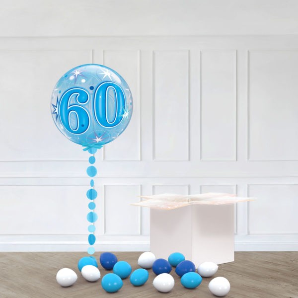 SINGLE BUBBLE – 60 BLUE STARBURST SPARKLE
