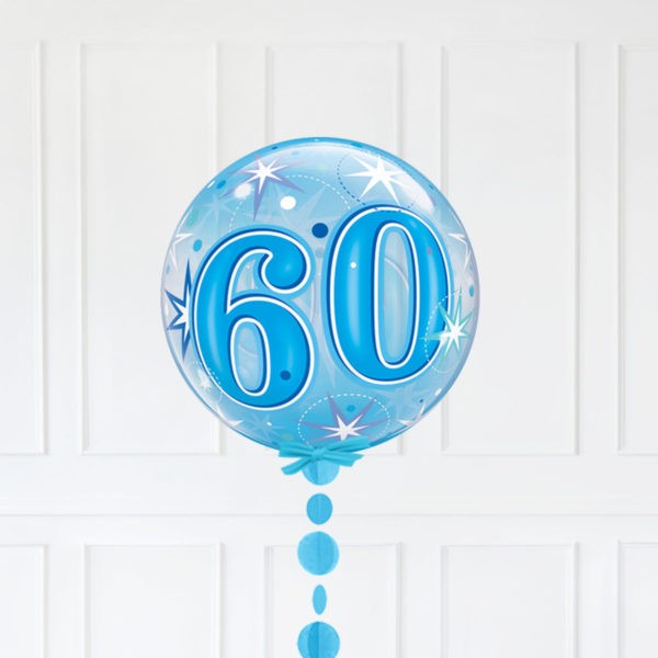 SINGLE BUBBLE – 60 BLUE STARBURST SPARKLE - Image 2
