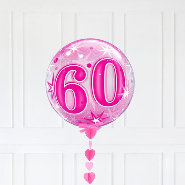SINGLE BUBBLE – 60 PINK STARBURST SPARKLE - Image 2