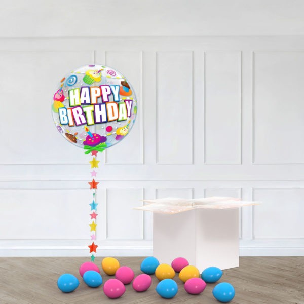 SINGLE BUBBLE – BIRTHDAY COLORFUL CUPCAKES