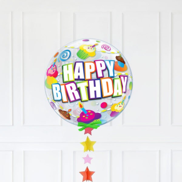 SINGLE BUBBLE – BIRTHDAY COLORFUL CUPCAKES - Image 2