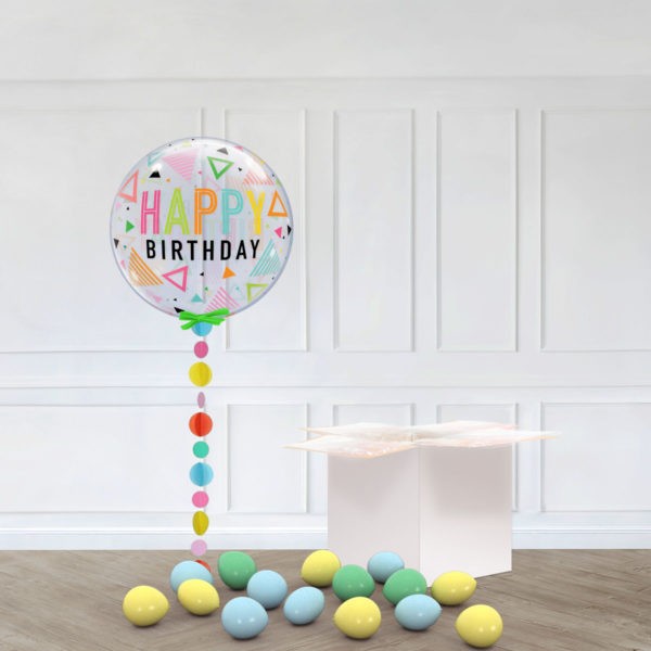SINGLE BUBBLE – BIRTHDAY RAINBOW TRIANGLES