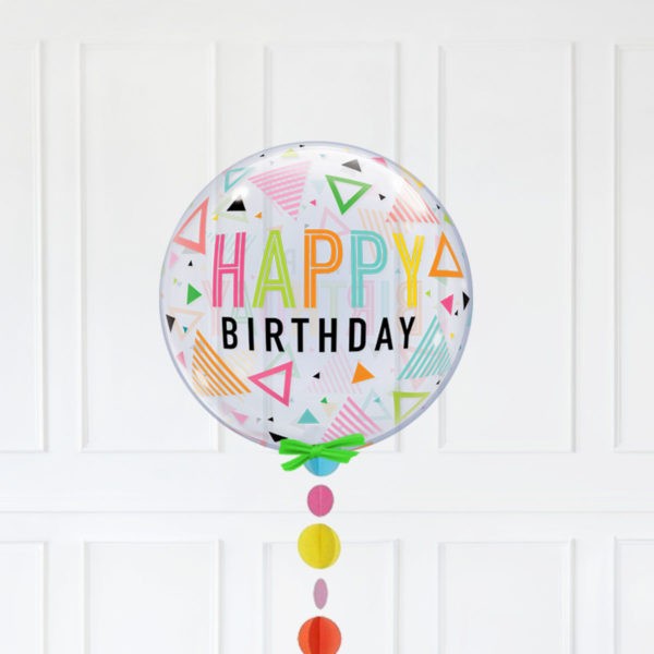 SINGLE BUBBLE – BIRTHDAY RAINBOW TRIANGLES - Image 2